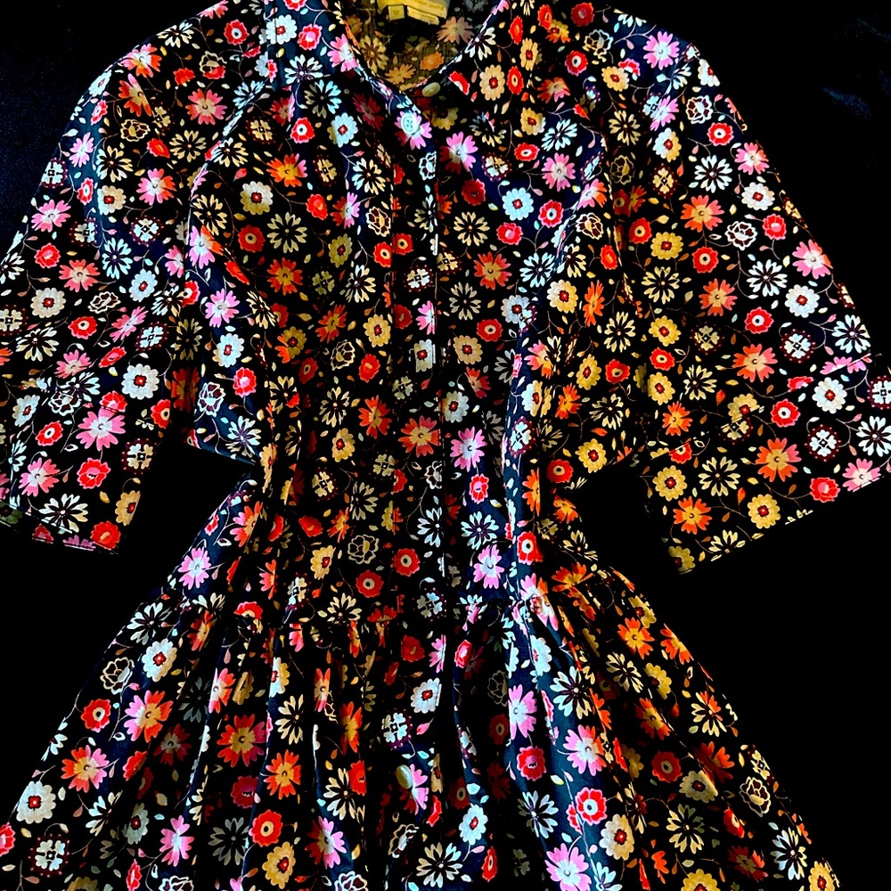 Kate spade collar flower designer dress size 12